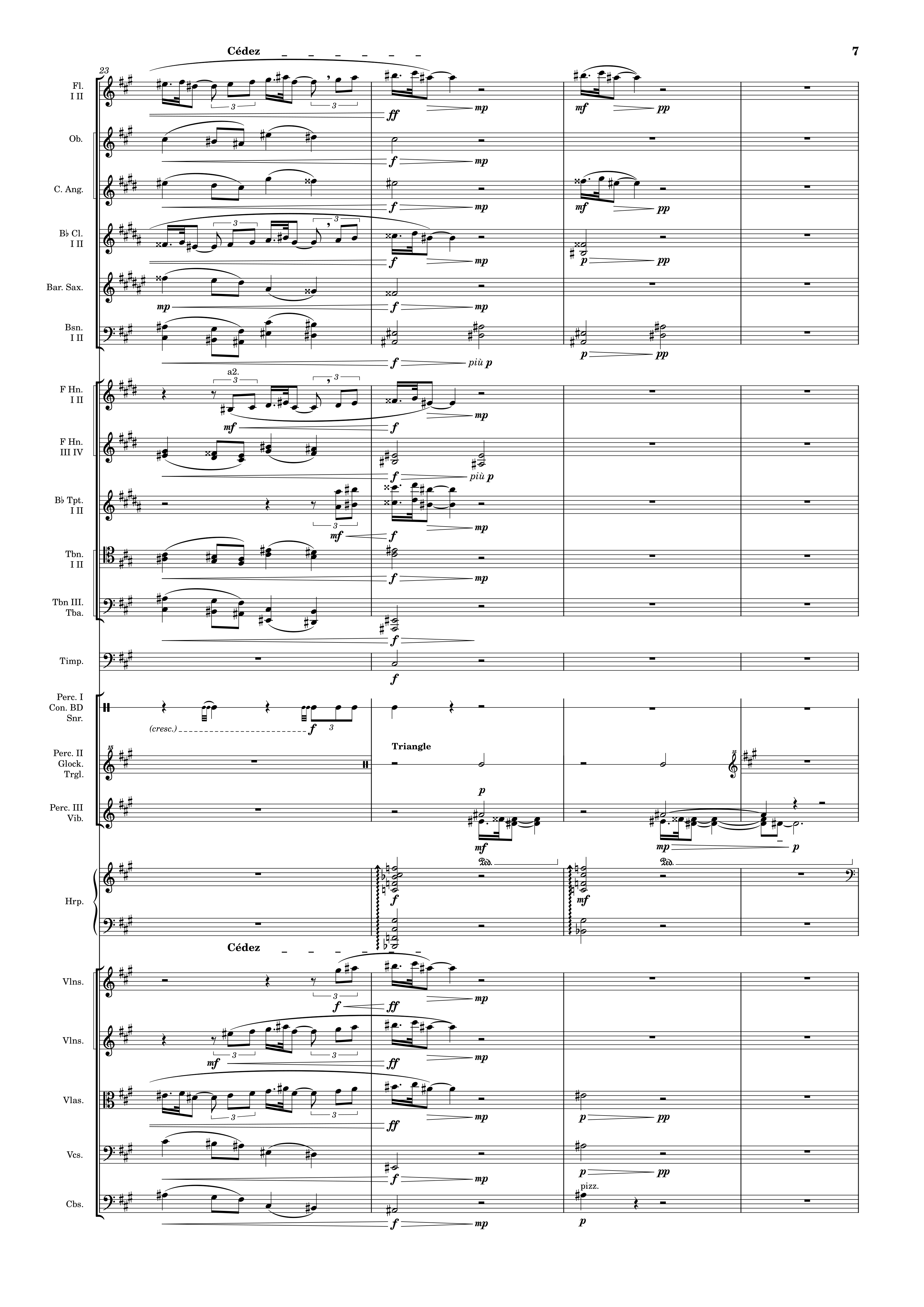 Page from Debussy - The little Shepard Orchestration