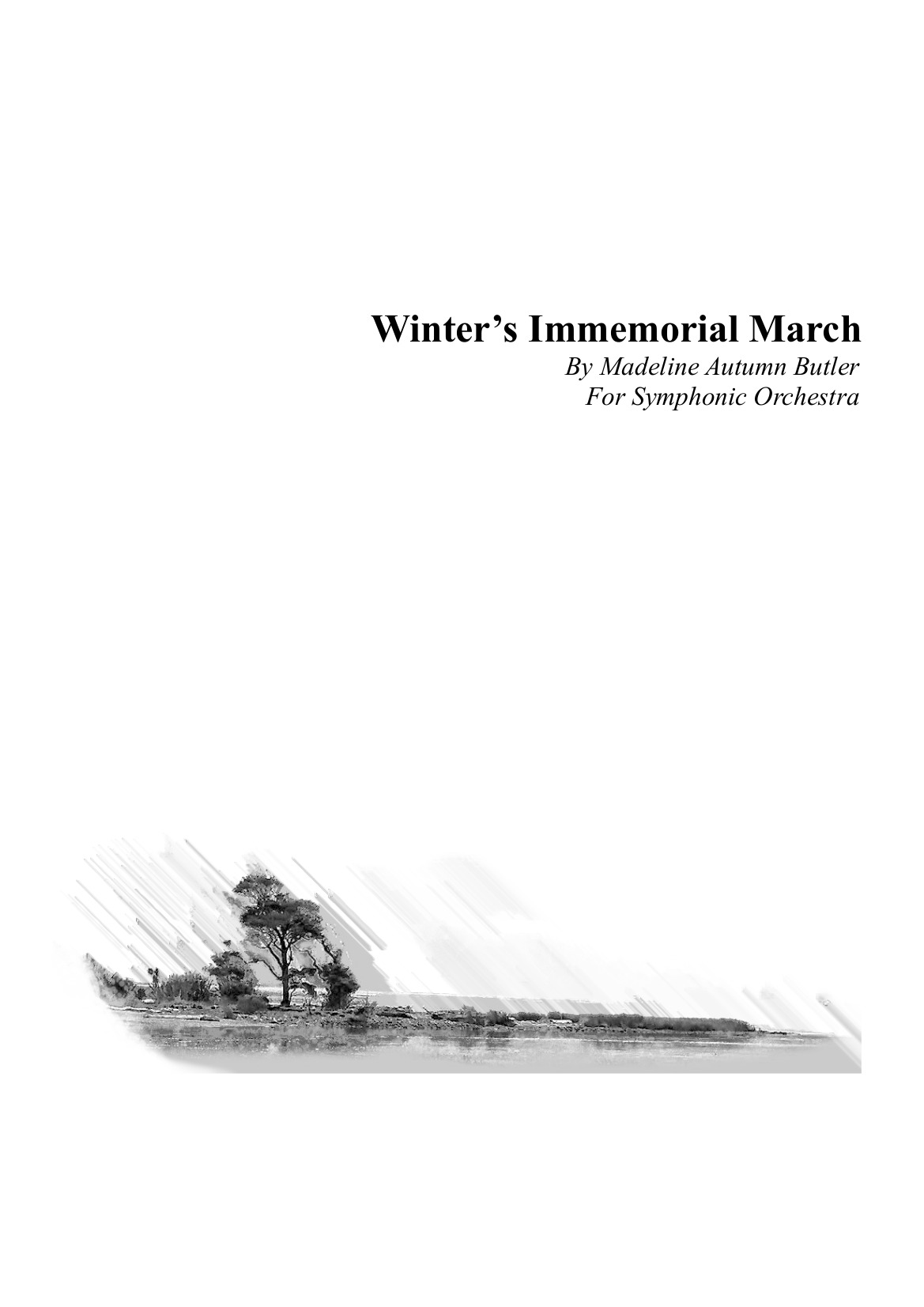 Winter's Immemorial March, Cover Page